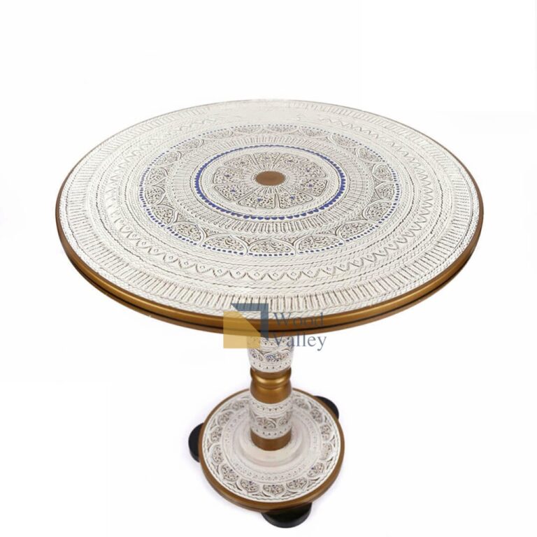 Coffee table White Lacquer Art