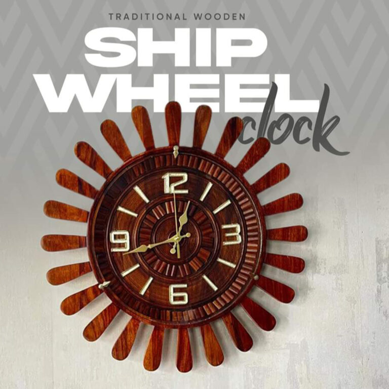 Ship wheel Clock