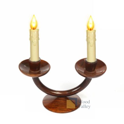 Wooden Candle Stand 2 Point