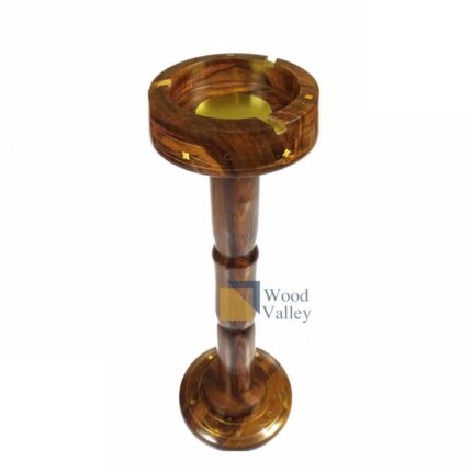 Wooden Long Stand Ashtray