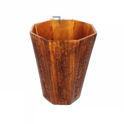 -Handicrafts Wooden Dustbin